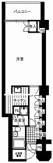 Floor plan. 1LDK, Price 4.5 million yen, Occupied area 40.08 sq m , Balcony area 5.9 sq m