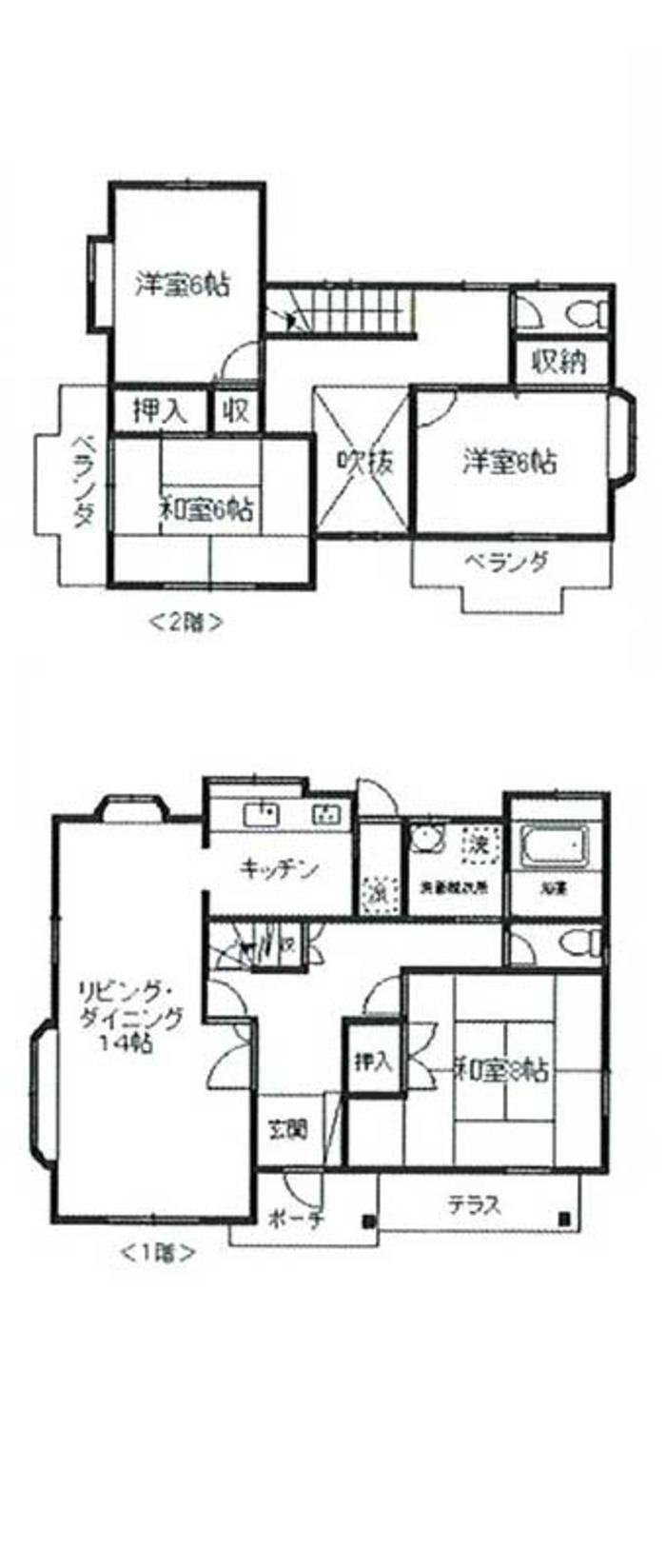 Floor plan. 13.8 million yen, 4LDK, Land area 201.55 sq m , Building area 114.54 sq m