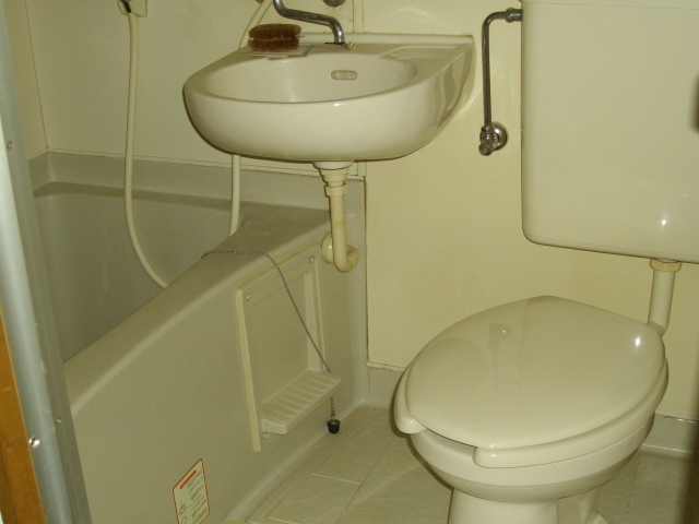 Bath. Bus toilet unit