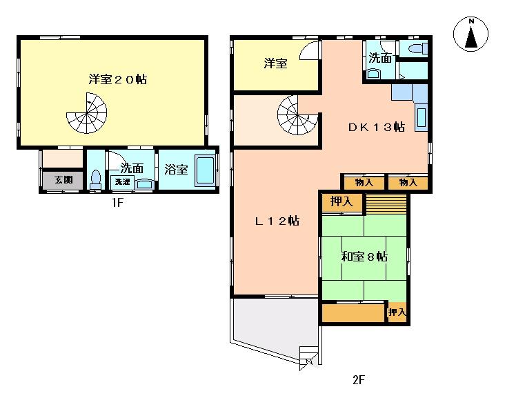 Floor plan. 15.6 million yen, 3LDK, Land area 575 sq m , Building area 141.96 sq m