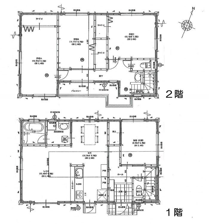 Floor plan. 32,500,000 yen, 4LDK, Land area 119.05 sq m , Building area 60.66 sq m
