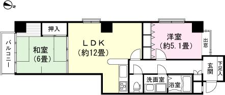 Floor plan. 2LDK, Price 8 million yen, Footprint 76.6 sq m , Balcony area 3 sq m