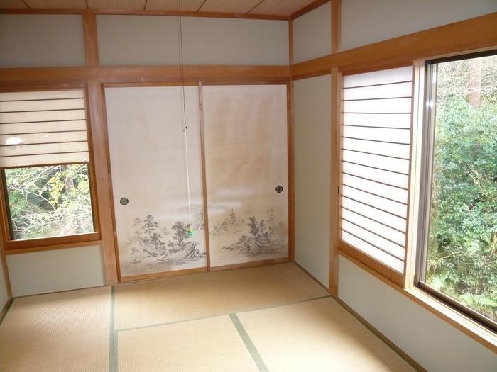 Non-living room. Bright Japanese-style room.