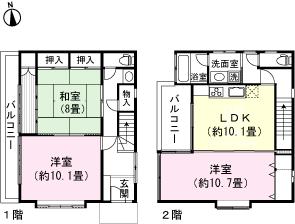 Floor plan. 9.8 million yen, 3LDK, Land area 329 sq m , Building area 114.42 sq m