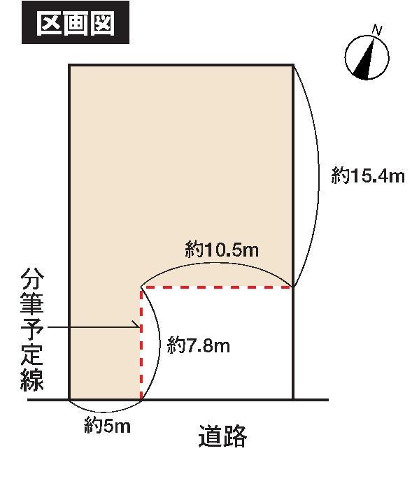 Compartment figure. Land price 12 million yen, Land area 268.5 sq m