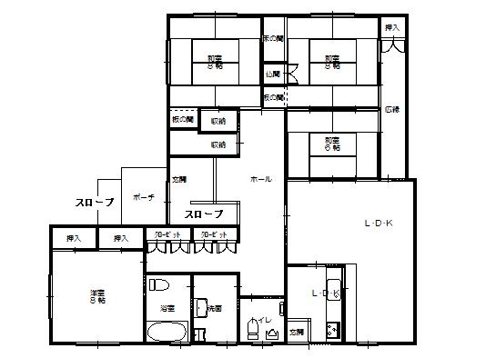 Floor plan. 16 million yen, 4LDK, Land area 297.88 sq m , Building area 145.1 sq m