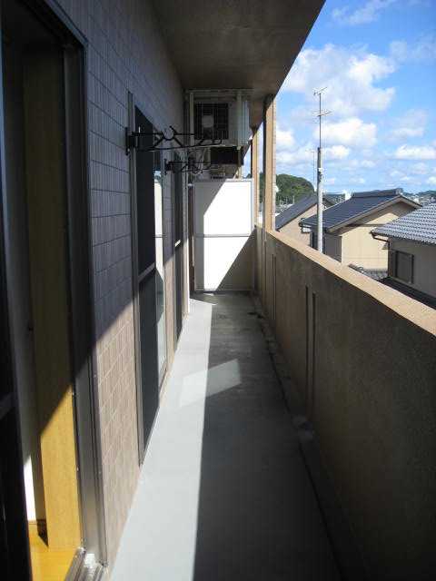 Balcony. Spacious veranda