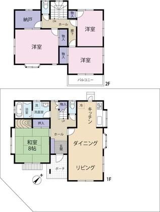 Floor plan. 13,900,000 yen, 4LDK + S (storeroom), Land area 200.03 sq m , Building area 118.41 sq m