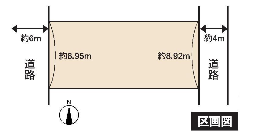 Compartment figure. Land price 7.9 million yen, Land area 186.16 sq m
