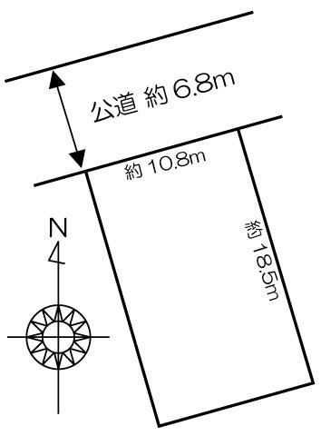 Compartment figure. Land price 8 million yen, Land area 200.67 sq m