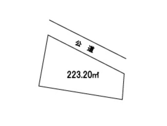 Compartment figure. Land price 4.5 million yen, Land area 223.2 sq m