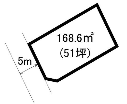 Compartment figure. Land price 9.7 million yen, Land area 168.6 sq m