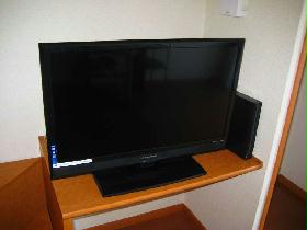 Living and room. 32-inch TV