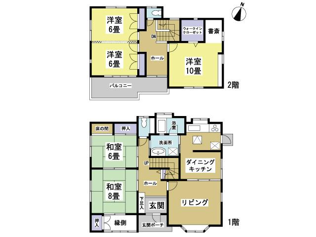 Floor plan. 8 million yen, 4LDK, Land area 290.99 sq m , Building area 137.16 sq m