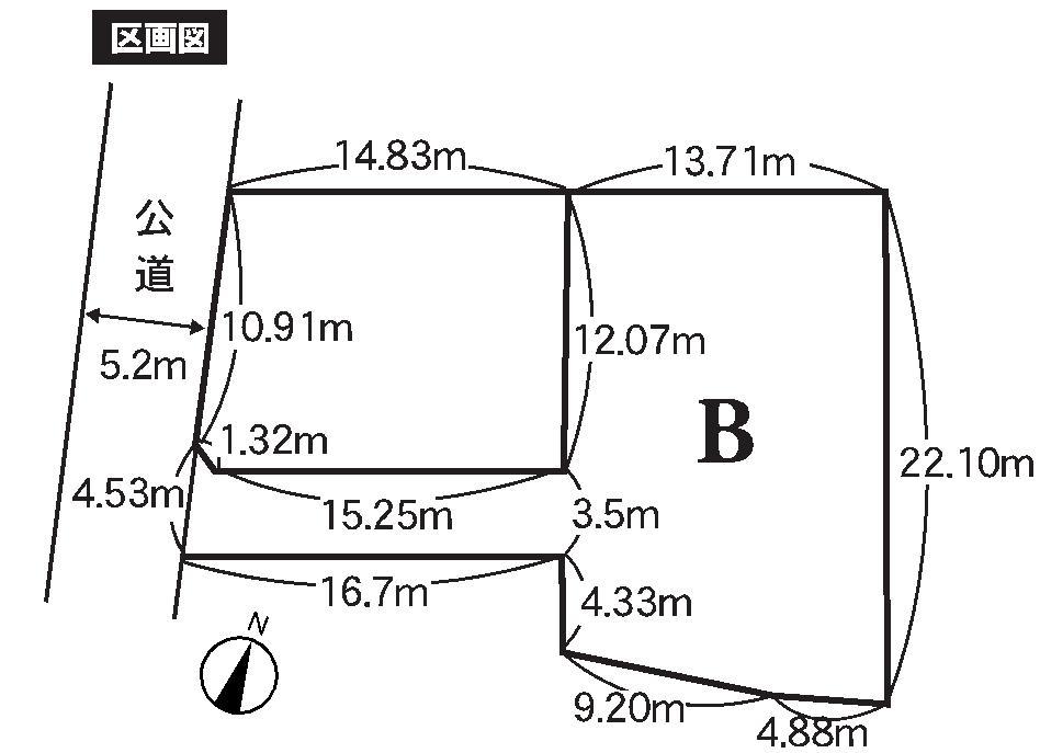 Compartment figure. Land price 7 million yen, Land area 106.07 sq m