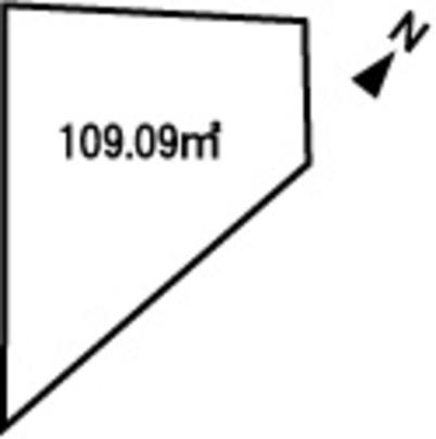 Compartment figure. Land price 2 million yen, Land area 109.09 sq m