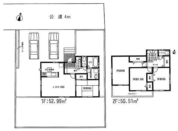 Floor plan. 17.8 million yen, 4LDK, Land area 213.35 sq m , Building area 103.5 sq m