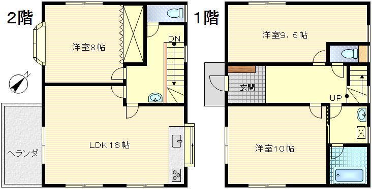 Floor plan. 7.8 million yen, 3LDK, Land area 240.36 sq m , Building area 104.34 sq m