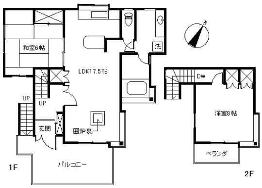 Floor plan. 12 million yen, 2LDK, Land area 343 sq m , Building area 81.13 sq m