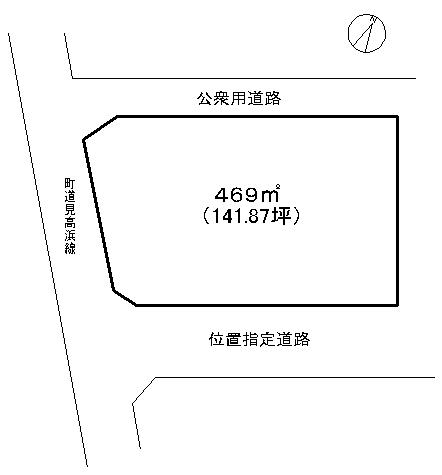 Compartment figure. Land price 13 million yen, Land area 469 sq m