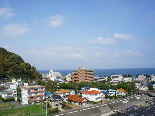 View photos from the dwelling unit. Overlooking the Shirota River and the sea