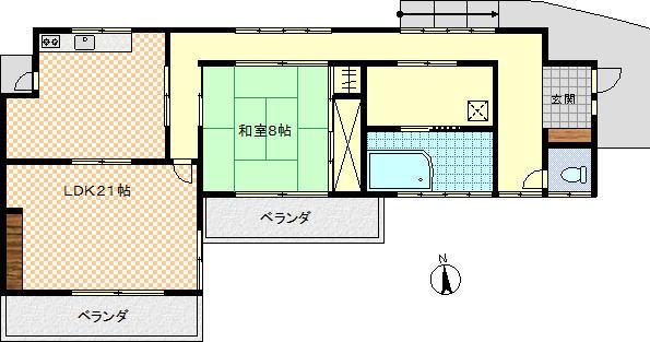 Floor plan. 3 million yen, 1LDK, Land area 240 sq m , Building area 81.78 sq m