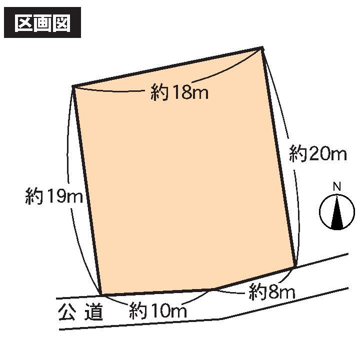 Compartment figure. Land price 12 million yen, Land area 371 sq m