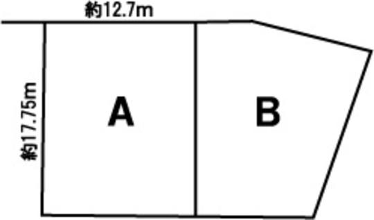 Compartment figure. Land price 4.3 million yen, Land area 225.5 sq m