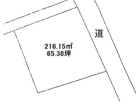 Compartment figure. Land price 12.8 million yen, Land area 216.15 sq m