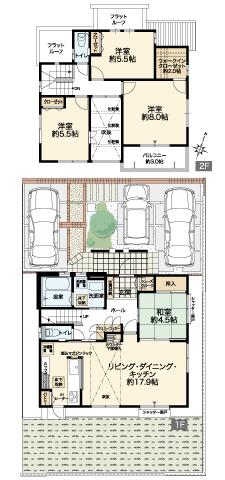 Floor plan. 27,700,000 yen, 4LDK, Land area 167.72 sq m , Building area 104.56 sq m floor plan