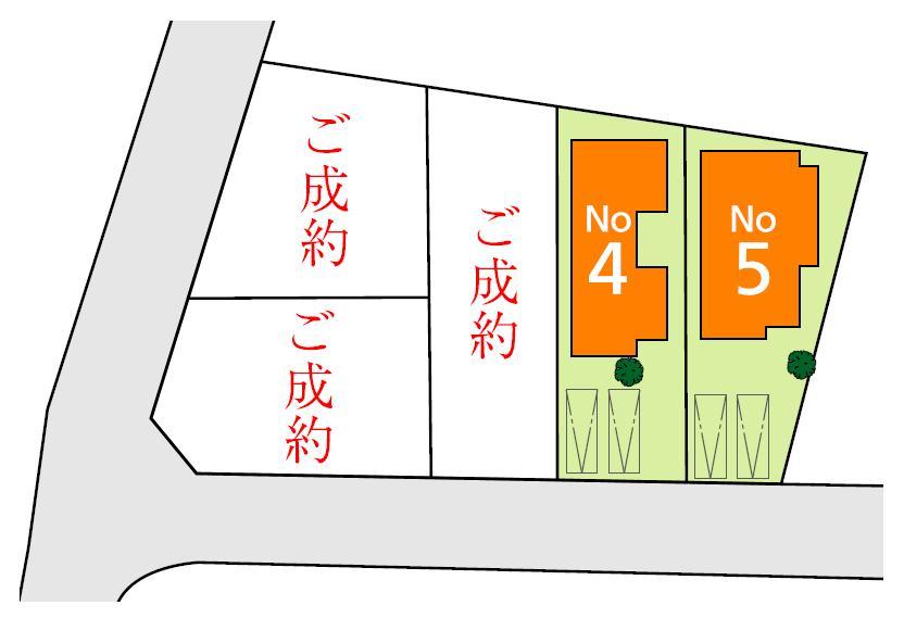 The entire compartment Figure. Sala Town Kosai Tokiwa Sanchome compartment view