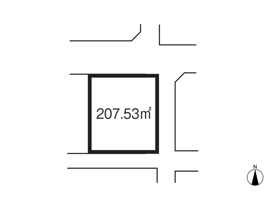 Compartment figure. Land price 14,061,000 yen, Land area 207.53 sq m