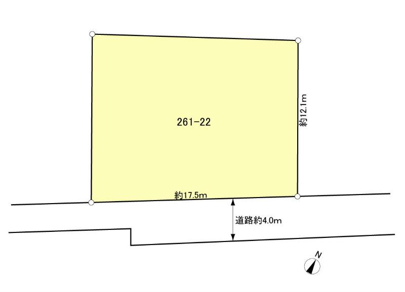 Compartment figure. Land price 12 million yen, Land area 194.26 sq m