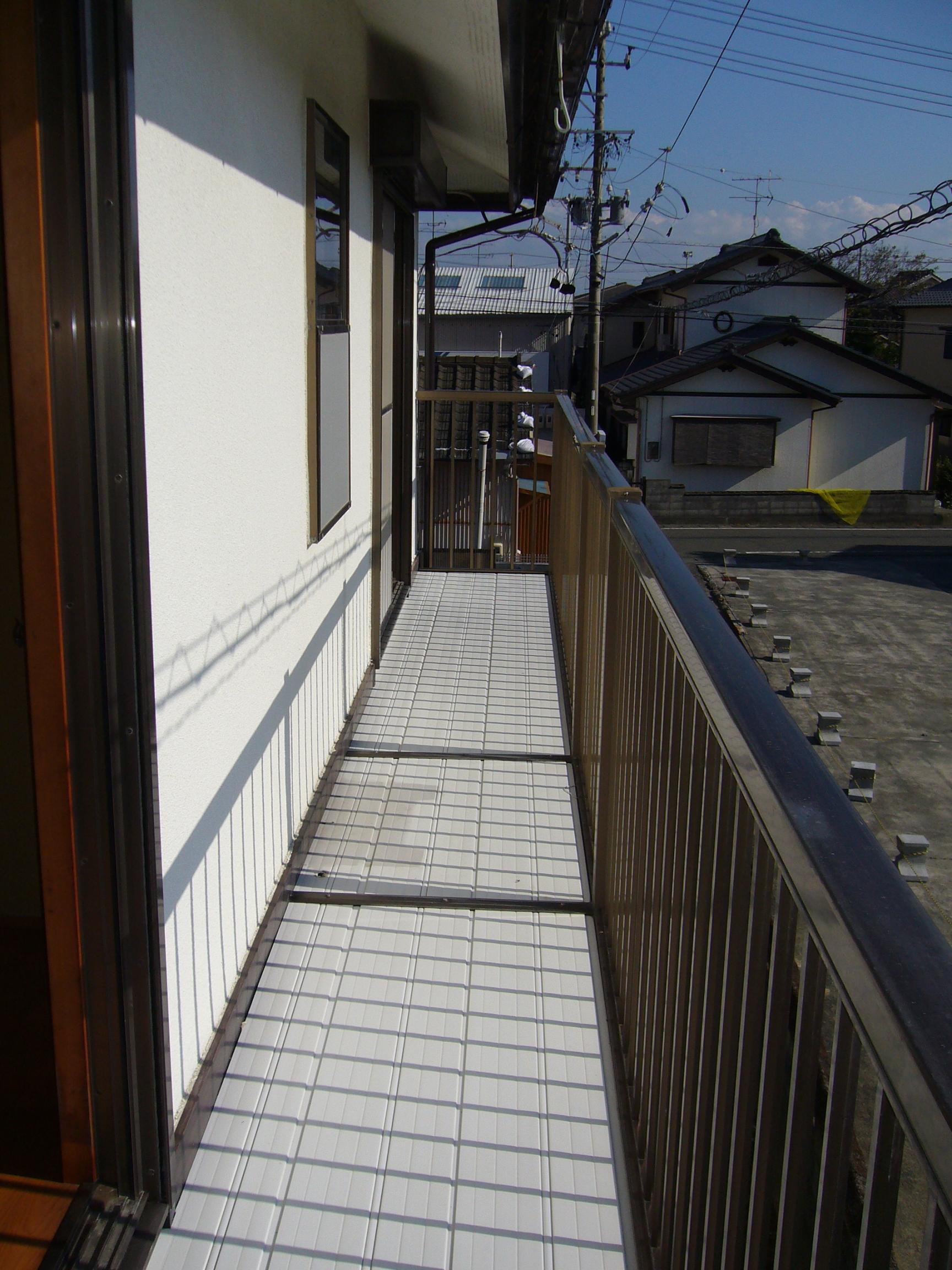 Balcony. It is a long balcony