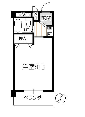 Floor plan. Price 3.5 million yen, Occupied area 20.03 sq m , Balcony area 4.5 sq m