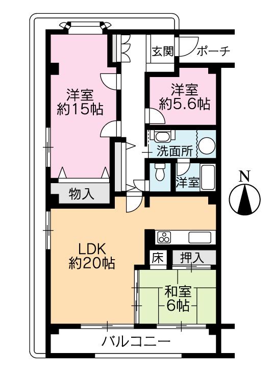 Floor plan. 9LDK, Price 18,800,000 yen, The area occupied 101.1 sq m , Balcony area 10.78 sq m