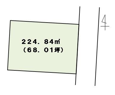 Compartment figure. Land price 17.8 million yen, Land area 224.84 sq m
