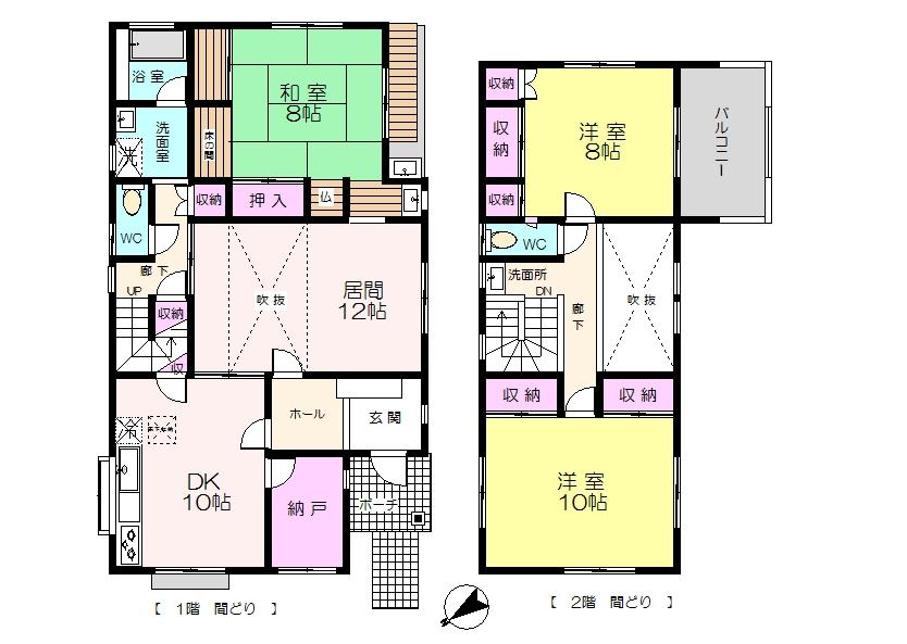 Floor plan. 34,500,000 yen, 3LDK+S, Land area 363.66 sq m , Building area 131.66 sq m Floor