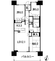 Floor: 3LDK, occupied area: 70.82 sq m, Price: 28.2 million yen