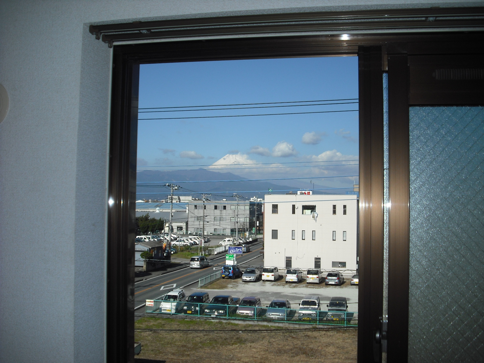 View. From the north Western-style E watched Fuji