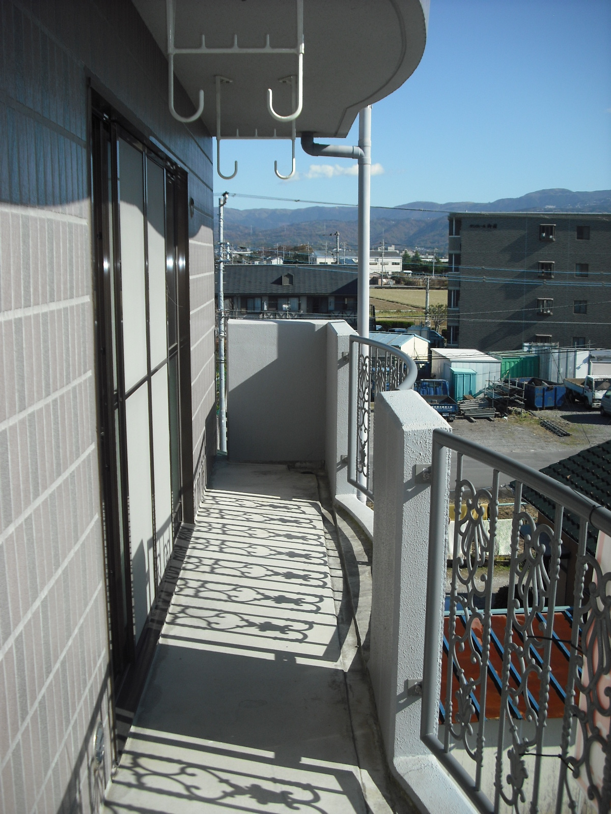 Balcony. Large balcony bright, south-facing