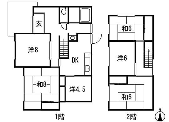 Floor plan. 15.8 million yen, 6DK, Land area 166.78 sq m , Building area 104.33 sq m