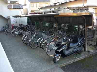 Other common areas. There yard bicycle