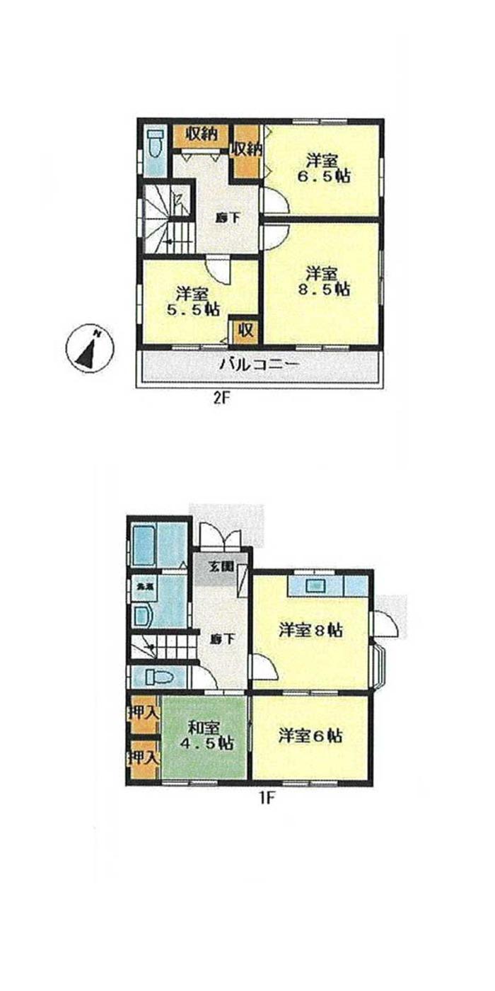 Floor plan. 21.3 million yen, 5DK, Land area 223.57 sq m , Building area 97.71 sq m