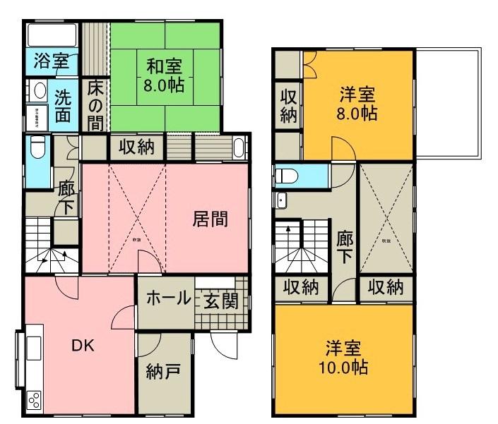 Floor plan. 34,500,000 yen, 3LDK, Land area 363.66 sq m , Building area 131.66 sq m