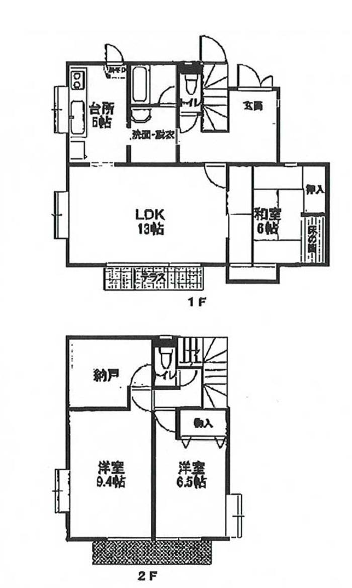 Floor plan. 19,800,000 yen, 3LDK + S (storeroom), Land area 170.47 sq m , Building area 104.05 sq m