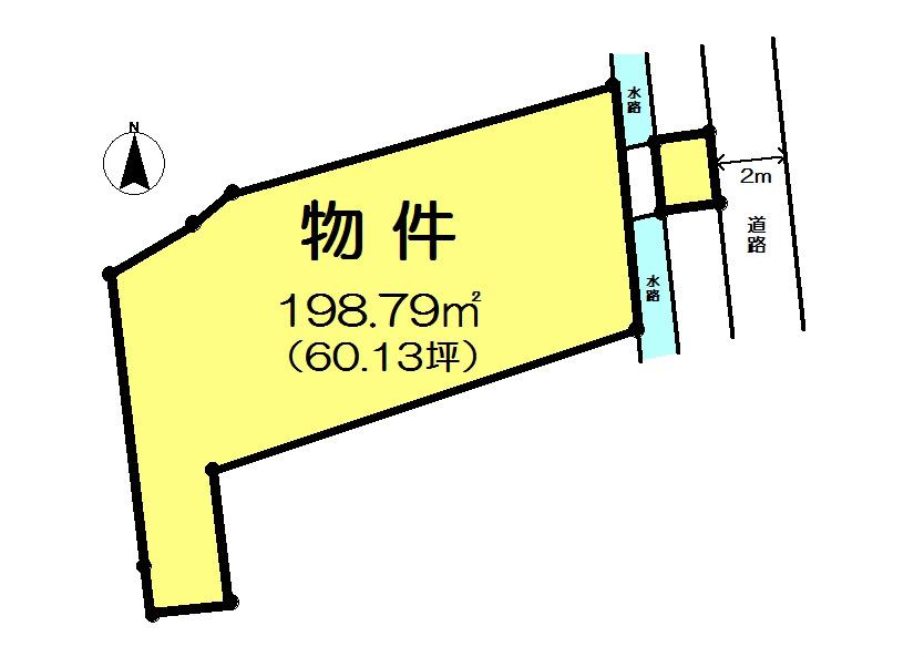 Compartment figure. Land price 17.5 million yen, Land area 198.79 sq m compartment view