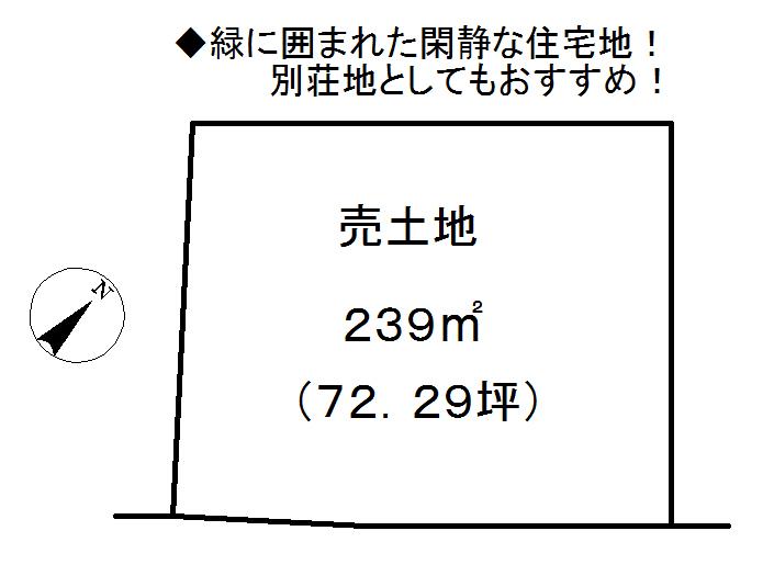 Compartment figure. Land price 3 million yen, Land area 239 sq m