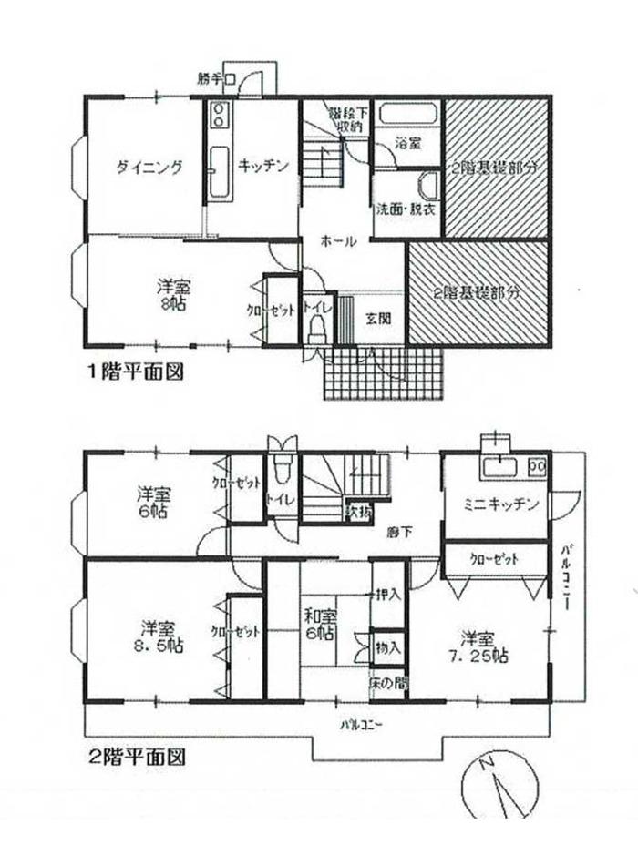 Floor plan. 22,800,000 yen, 5DK, Land area 343.76 sq m , Building area 130.37 sq m