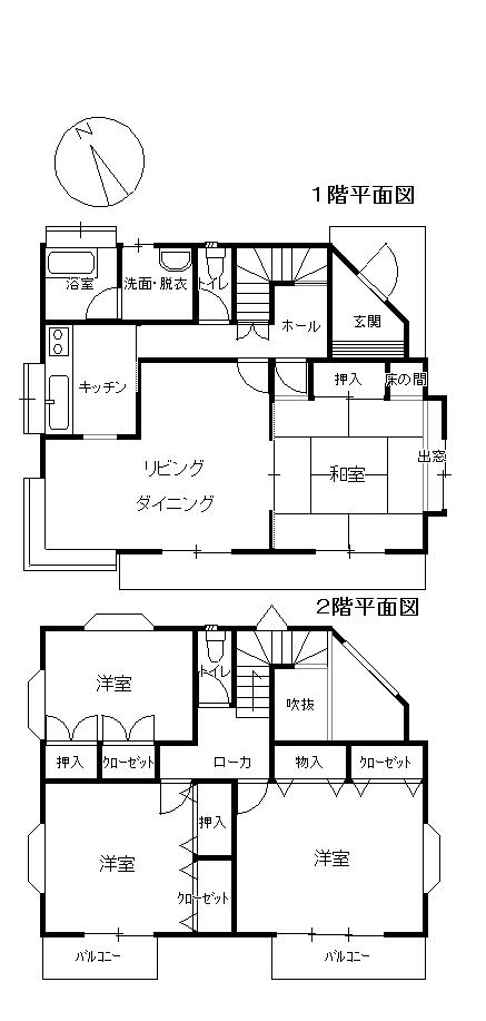 Floor plan. 24,800,000 yen, 4LDK, Land area 201.75 sq m , Building area 120.91 sq m each floor plan view